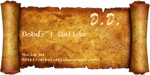 Dobál Dalida névjegykártya